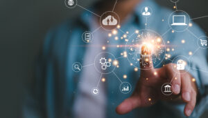 Digital transformation technology strategy, IoT, internet of things. transformation of ideas and the adoption of technology in business in the digital age, enhancing global business capabilities. Ai