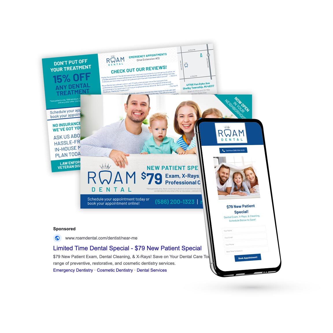 menu square graphic - lead generation cirlcle - roam